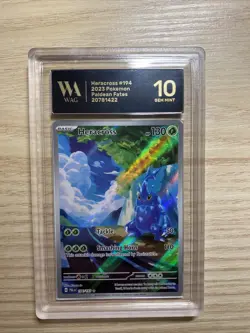 Pokemon TCG Paldea Evolved Heracross Full Art 194/193 WAG 10 🔥💎 - Image 1