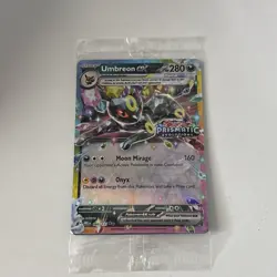 Pokemon Umbreon EX Prismatic Evolutions TCG Card 060/131 Stamped Promo, Sealed - Image 1