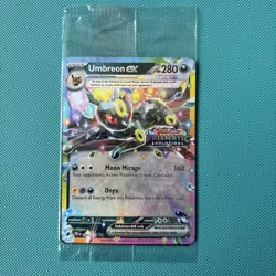 Pokemon Umbreon EX Prismatic Evolutions TCG Card 060/131 Stamped Promo, Sealed - Image 1