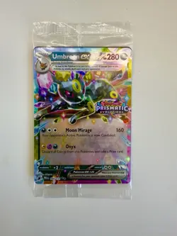 Pokemon Umbreon EX TCG Prismatic Evolutions Card 060/131 Stamped Sealed Promo - Image 1