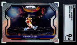 📈 LEBRON JAMES KOBE TRIBUTE📈 2020 PRIZM #1 GRADED SGC 9 BASE SILVER Q-10 + PSA - Image 1