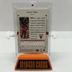 1998-99 SP Authentic # 1 Michael Jordan Card (J) Chicago Bulls - Image 2