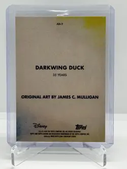 2026 Topps Chrome Disney DARKWING DUCK Art Of Disney SSP Case Hit #AD-7 - Image 2