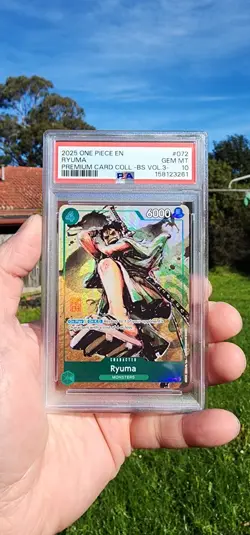 2025 One Piece EN Premium Card Coll BS Vol.3 #072 Ryuma PSA 10 GEM MINT - Image 1
