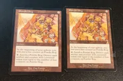DAMAGED Card LOT UD Urza's Destiny Powder Keg #136 x2 Reserved List 1999 MTG - Image 1