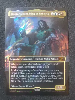 Doctor Doom, King of Latveria (Borderless) (Surge Foil) Commander: Marvel - Image 1