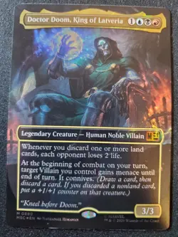 Doctor Doom, King of Latveria (Borderless) (Surge Foil) Commander: Marvel - Image 2