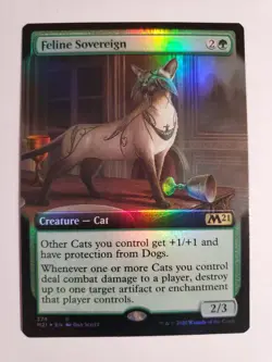 Feline Sovereign (Extended Art) Core Set 2021 Foil - Image 1