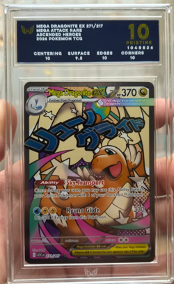pokemon ascended heroes mega dragonite ex 271/217 Ark Pristine 10 - Image 1