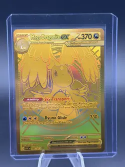 Mega Dragonite Ex 295/217 Gold Hyper Rare Pokemon Ascended Heroes NM - Image 1