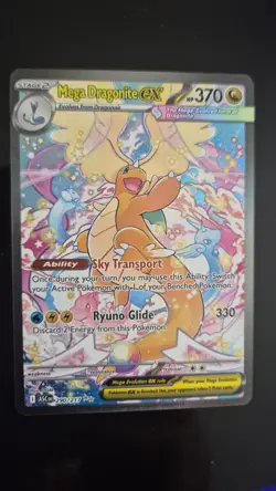 Pack Fresh Pokemon Mega Dragonite EX 290/217 Ascended Heroes SIR TCG Mint Gem - Image 1