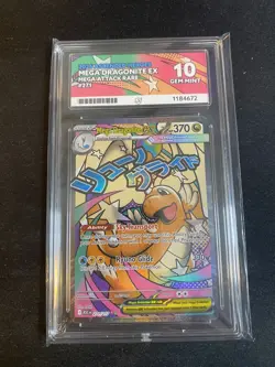 Pokemon TCG Mega Dragonite EX Ascended Heroes 271/217 Ace 10 Prefect Subgrades - Image 1