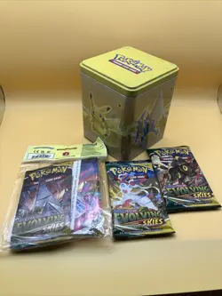 SEALED Pokemon EVOLVING SKIES 2 Booster Packs & Mini Portfolio w/ Pack Included - Image 1