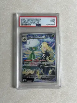 2025 POKEMON DRI EN-DESTINED RIVALS ILLUSTRATION RARE CYNTHIA'S ROSERADE PSA 9 - Image 1