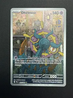 Pokemon Dhelmise 091/086 Pitch Black Illustration Rare IR Holo Mint Pack Fresh - Image 1