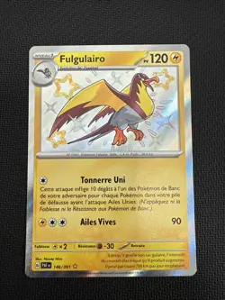 Carte Pokemon FULGULAIRO 146/091 HOLO SHINY EV4.5 Destinees de Palde PAF FR NEUF - Image 1