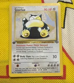 Pokemon English Vintage Snorlax Jungle 27/64 1st Edition Non-Holo - Image 1
