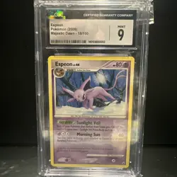 CGC 9 MINT Espeon 2008 Majestic Dawn 18/100 Reverse Holo Pokemon Card - Image 1
