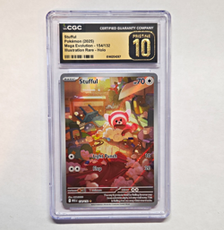 The Pokemon Company Stufful IR 154/132 Me01: Mega Evolution Holo EN CGC 10 - Image 1