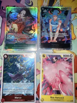 One Piece CCG OP16 Card Lot / Boa Hancock / Yamato / Marco / Boa Hancock - Image 1