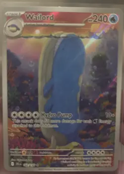 Pokemon TCG SV-Journey Together Wailord #162/159 Illustration Rare - Image 1