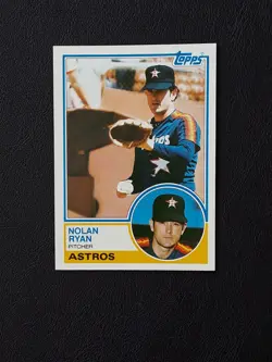 1983 Topps Nolan Ryan Baseball Card. #360 Houston Astros Hall of Fame Pitcher - Image 2