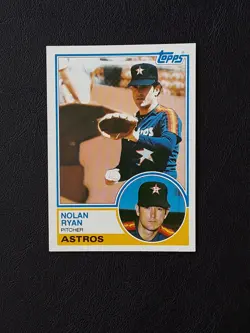 1983 Topps Nolan Ryan Baseball Card. #360 Houston Astros Hall of Fame Pitcher - Image 3