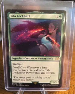 Tifa Lockhart Final Fantasy Regular Card 391 Magic the Gathering - Rare 0206 - Image 1