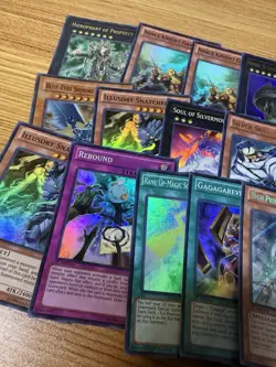 Vintage Yugioh Holo Card Lot of 29 & Sleeves - Image 2