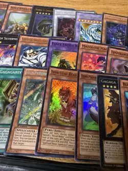 Vintage Yugioh Holo Card Lot of 29 & Sleeves - Image 3