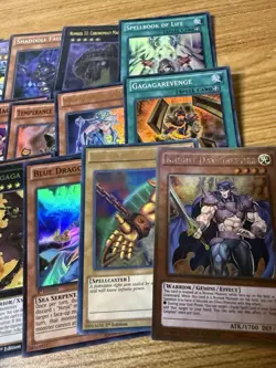 Vintage Yugioh Holo Card Lot of 29 & Sleeves - Image 4