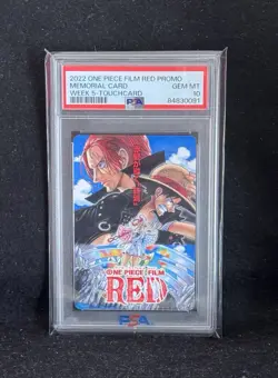 PSA 10 One Piece Film Red Memorial Card Week 5 Touch Card 2022 Promo - Image 2