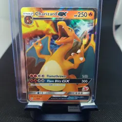 Charizard GX 9/68 Stamped Ultra Rare Battle Academy Pokemon TCG Card Near Mint - Image 1