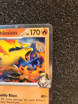 Ethan's Typhlosion Prerelease Stamped Holo Card 034/182 Sv10: Destined Rivals - Image 3