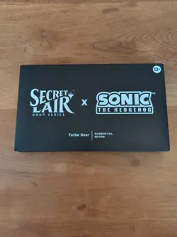 MTG Secret Lair Sonic the Hedgehog Turbo Gear - Rainbow Foil - New/Sealed - Image 1