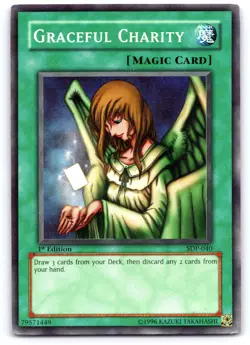 Graceful Charity 1st Edition SDP-040 Yugioh - Image 1