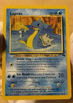 Pokemon Lapras 12/18 Southern Islands Regular Rare MP 2001 WotC Promo Vintage - Image 3