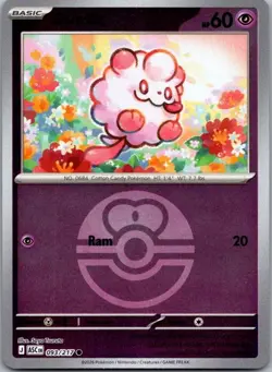 Swirlix (Love Ball) 093/217 Common Ascended Heroes Pokemon Reverse Holo NM - Image 1