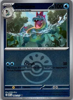 Croconaw (Friend Ball) 042/217 Uncommon Ascended Heroes Pokemon Reverse Holo NM - Image 1