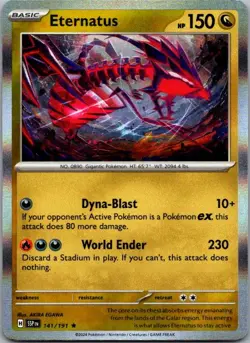 Eternatus 141/191 Rare Surging Sparks Pokemon Holo Near Mint - Image 1