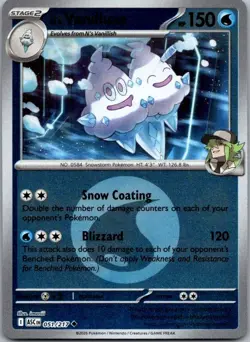 N's Vanilluxe (Energy Symbol Pattern) 051/217 Ascended Heroes Reverse Holo NM - Image 1