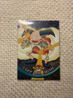 Topps Pokemon TV Series 3 #122 Mr. Mime Holo Foil - Blue Label (NM) - Image 1