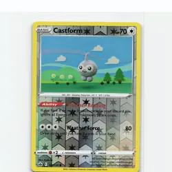 Castform 121/198 Common Chilling Reign Pokemon Reverse Holo Near Mint - Image 1