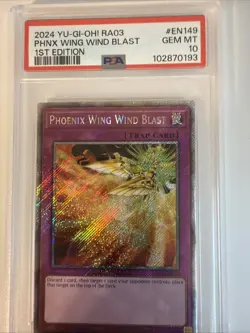 Yugioh! 1x Phoenix Wing Wind Blast RA03-EN149 Platinum Secret Rare 1st Ed NM - Image 2