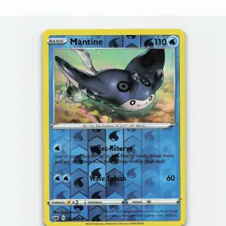 Mantine 052/202 Uncommon Sword & Shield Pokemon Reverse Holo Near Mint - Image 1