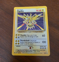 Zapdos 016/102 Base Set Holo Rare Unlimited 1999 English 90 HP Pokemon TCG - Image 1
