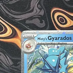 Pokemon Misty’s Gyarados 049/182 Destined Rivals Prerelease Cosmos Holo - Image 2