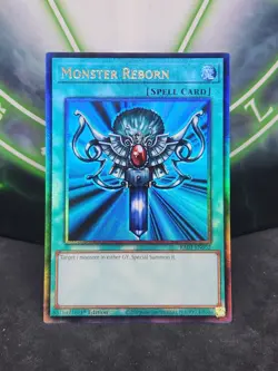 Yugioh Monster Reborn RA03-EN052 Prismatic Ultimate Rare 1st Edition NM - Image 1