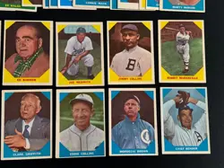 (62) dif 1960 Fleer Baseball vintage cards lot, EX+, *SEWALL* - Image 3