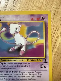 Mew #8 Black Star Promo Rare Vintage Pokemon Card - NM - Image 3